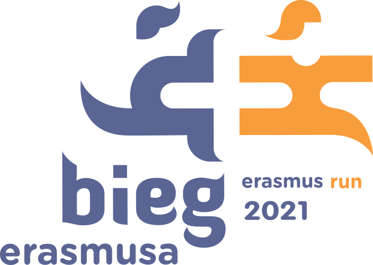 Uczniowie w biegu Erasmus 2021
