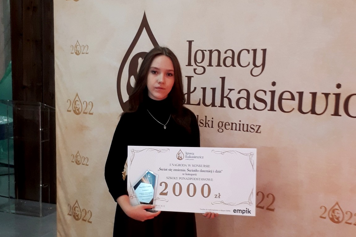 I miejsce Magdaleny Ćwikły w konkursie Podkarpackiego Centrum Nauki!